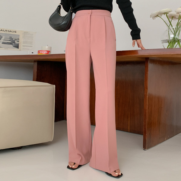 Force Back Banding Wide Slacks (FREE-L)