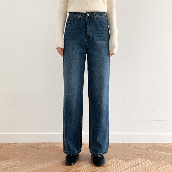 [5color!]3TYPE chic wide denim pants (S-2XL)