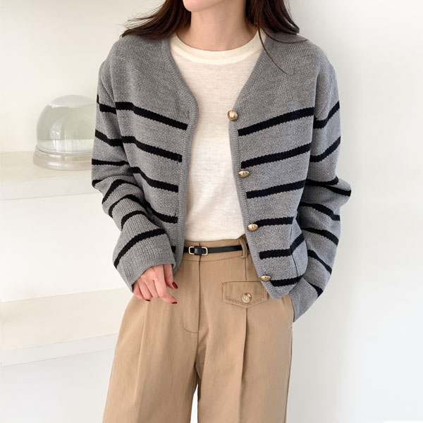 Rebold Stripe Knit Jacket