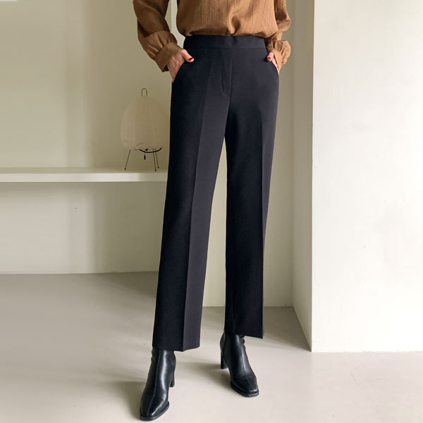 [Wrinkle Free] Versen Banding Straight Fit Slacks (SL)