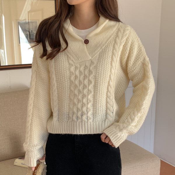 Rover Shawl Cable Knit