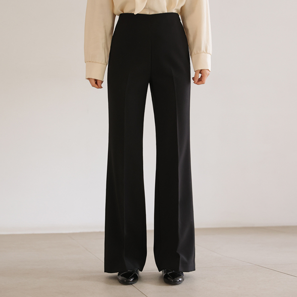 Kinda Side Zipper Boot Cut Long Slacks(SL)