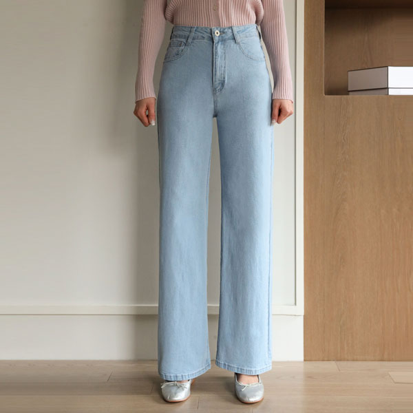 Life Fit Span Wide Denim Pants (ver.light)