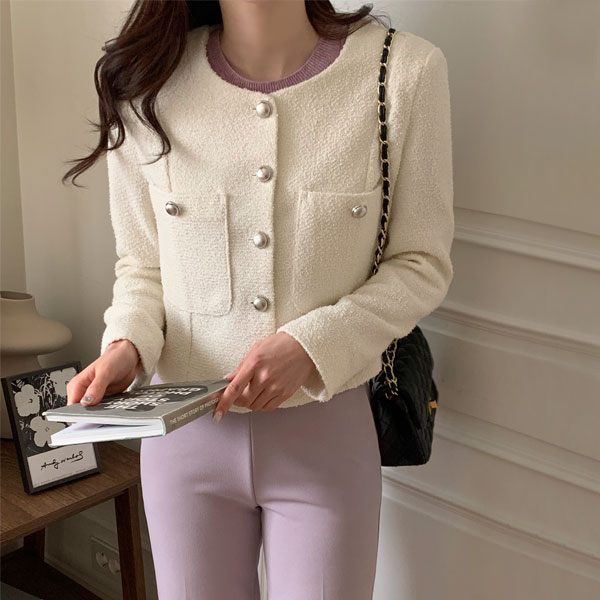 Heymi pearl crop jacket