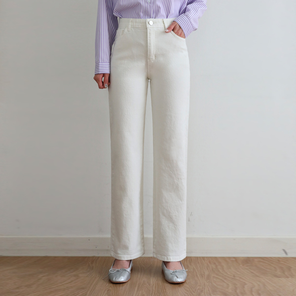 pastel dyeing one-piece cotton pants (SL)