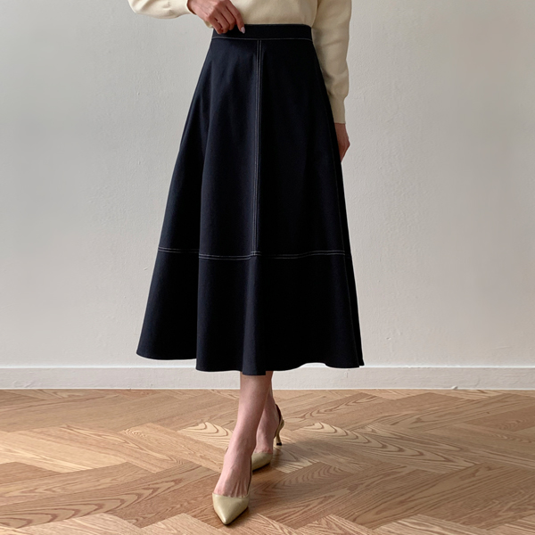 Lien Stitch Flare Skirt (SM)