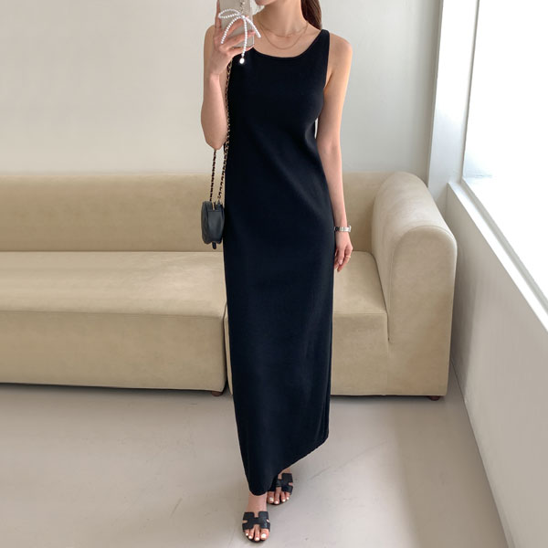 Clash Maxi Knit Dress (Viscose 40)