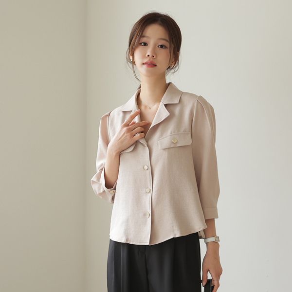 Moore Gold Button Blouse