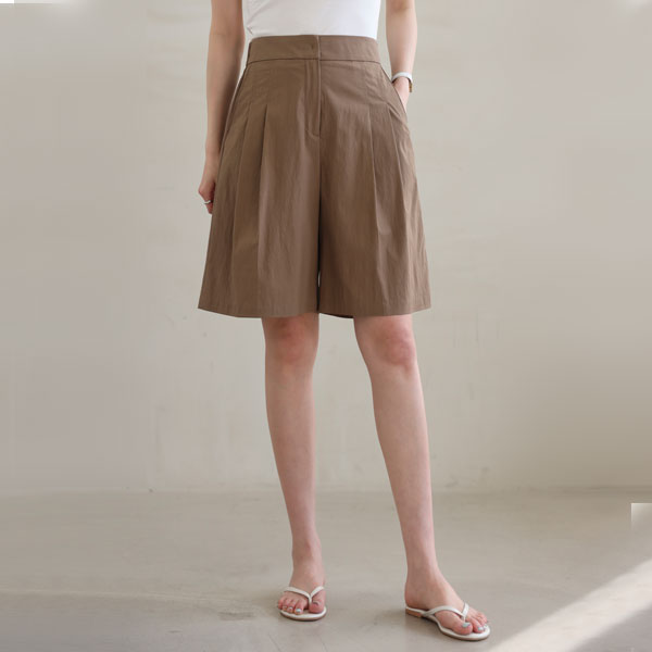 Oat Harp Bermuda Pants (F, L)