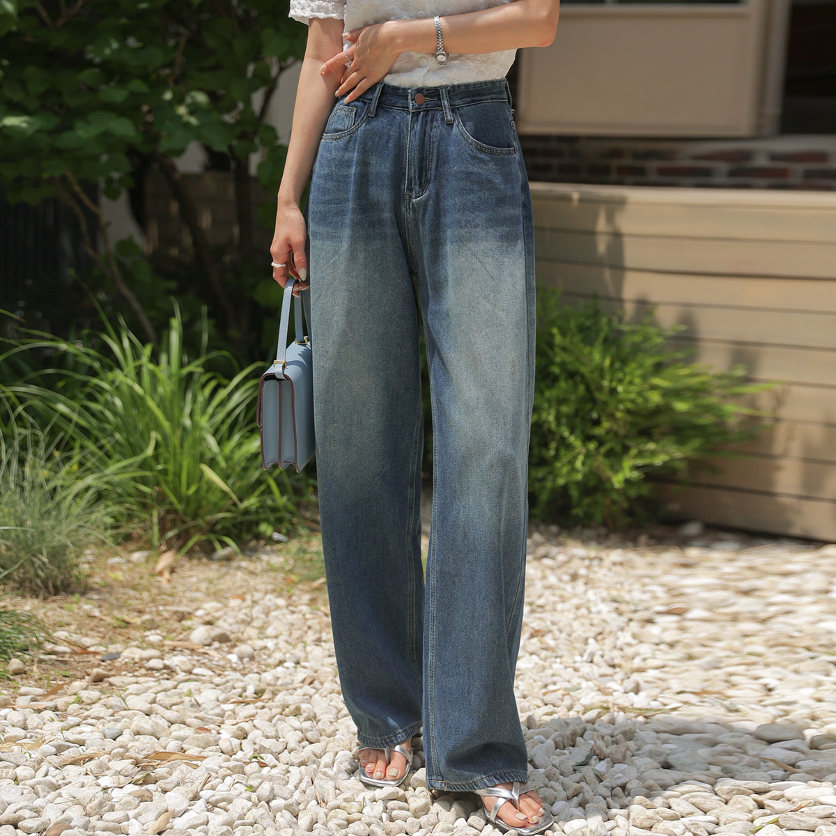 Soft Light Cool Wide Denim Pants