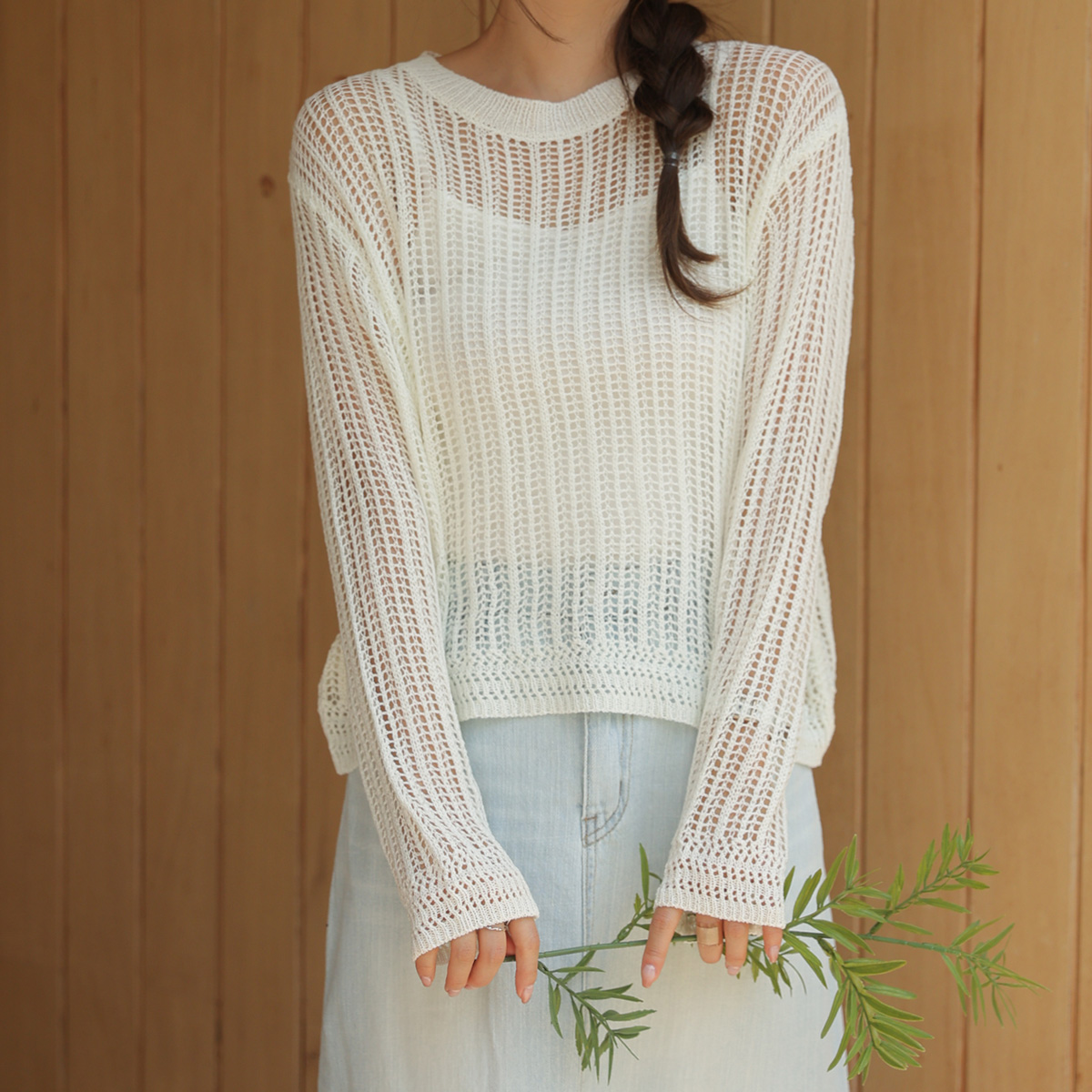 Cooling square mesh knit (inner set)