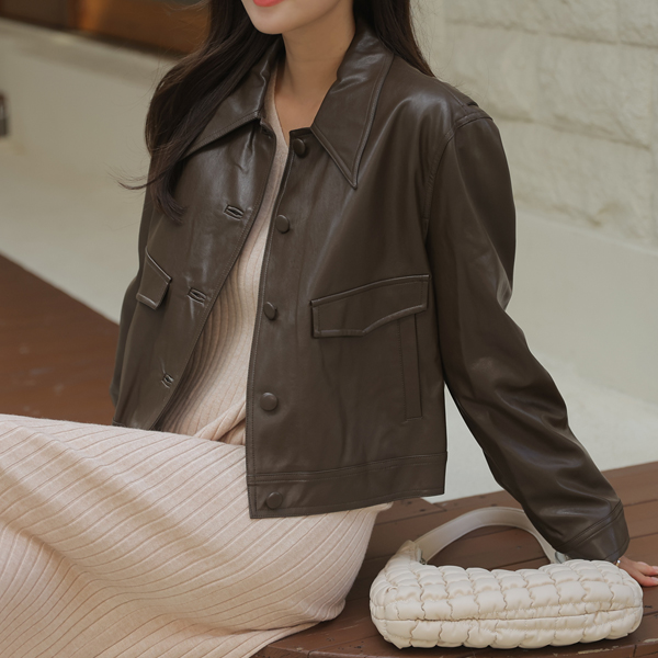 [primium] Contempo Sheepskin Leather Jacket