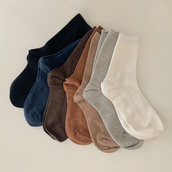 (9color) Soft and chewy corrugated socks