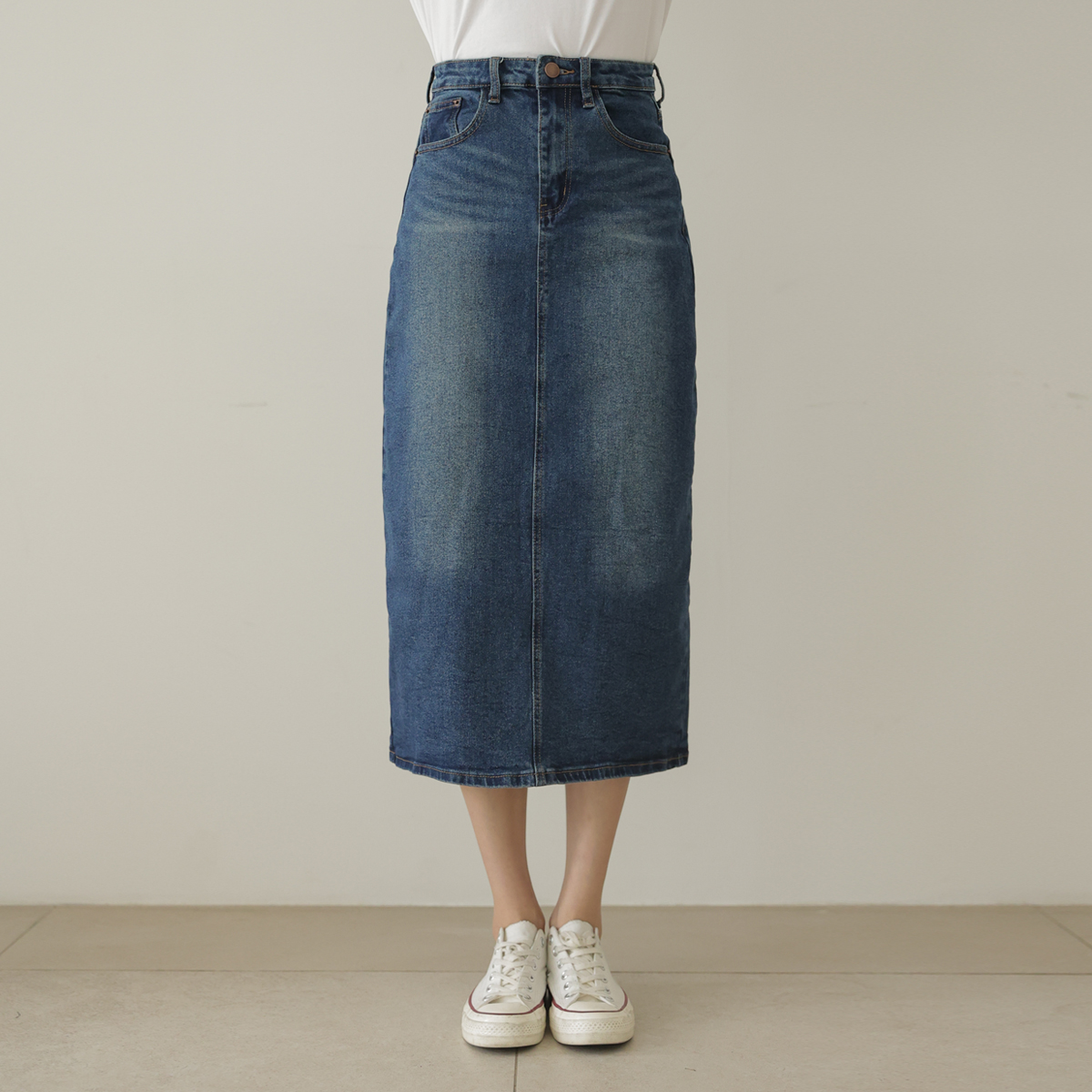 Life Fit Span Denim Skirt (SL)