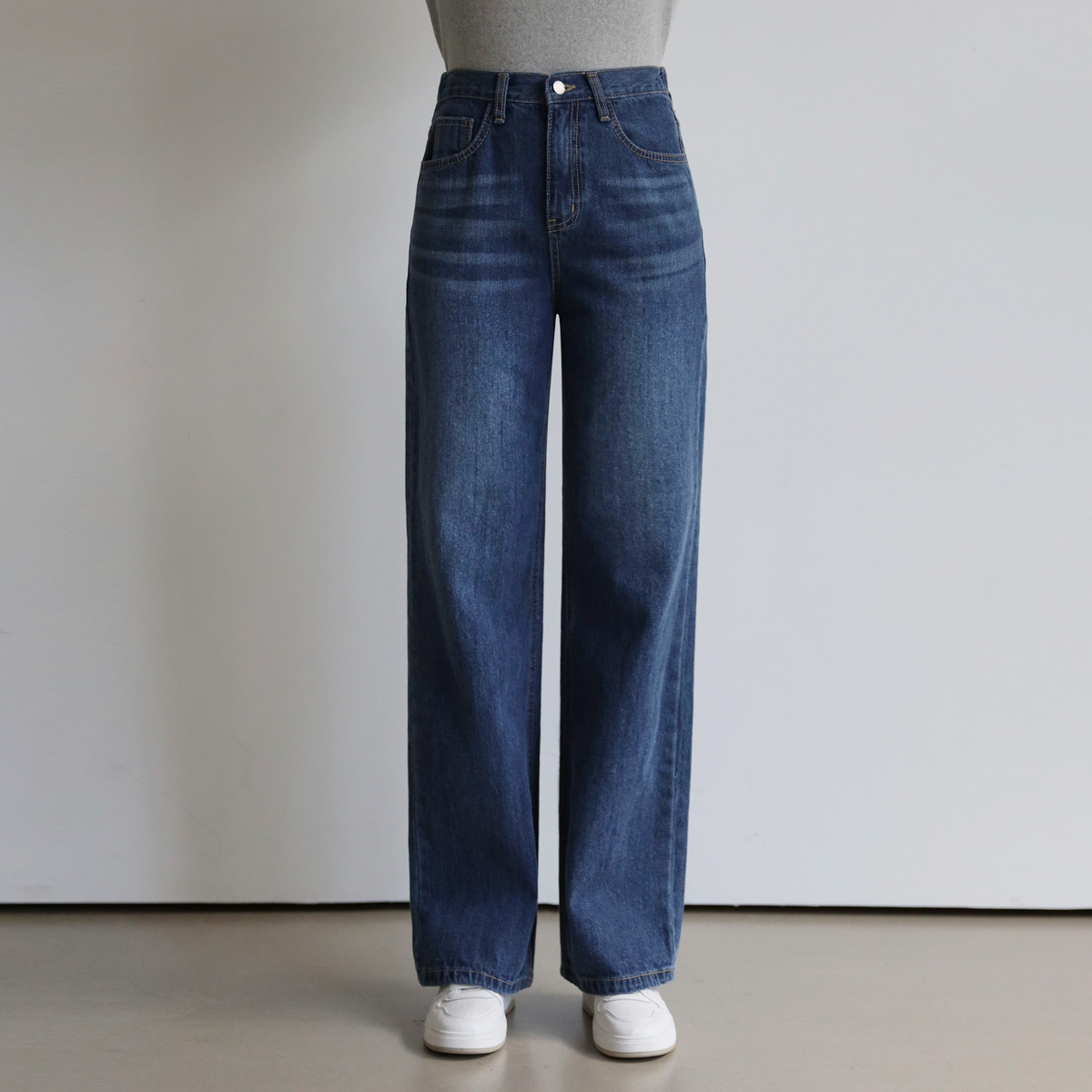 Seed Wide Straight Denim Pants (SL)