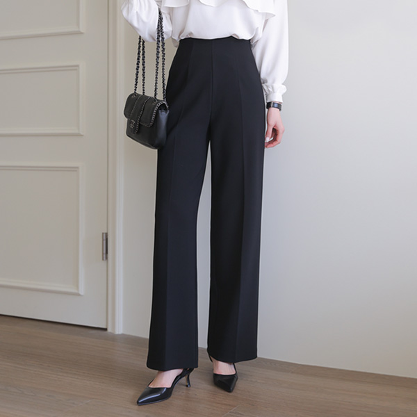 <font color="#810100"><b>[D_Self-made]</b></font> Life item, tight high waist wide pants