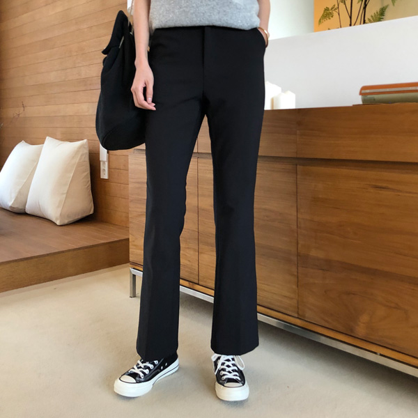 <font color="bb4b57"><b>Limited quantity SALE</b></font><br> Relaxed Winter Long Bootcut Slacks (ver. Fleece Blend)