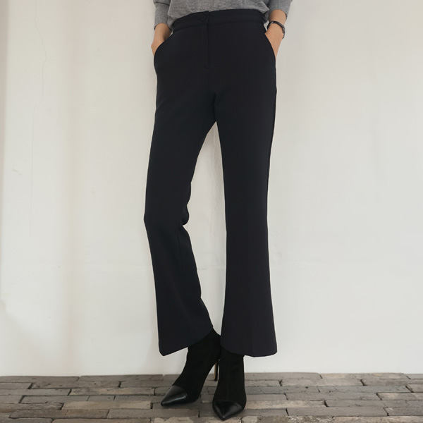 Sears Hidden Banding Slim Boot Cut Slacks(S-XL)(ver.napping)