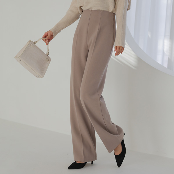 <font color="bb4b57"><b>Limited quantity SALE</b></font><br> Mute Perfect Fit Long Wide Slacks (ver.napping)