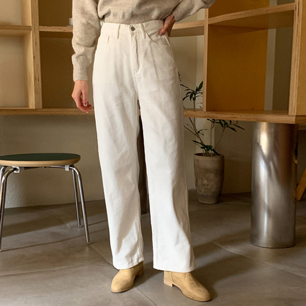 <font color="bb4b57"><b>Limited quantity SALE</b></font><br> Project Corduroy Wide Straight Pants (S-XL)