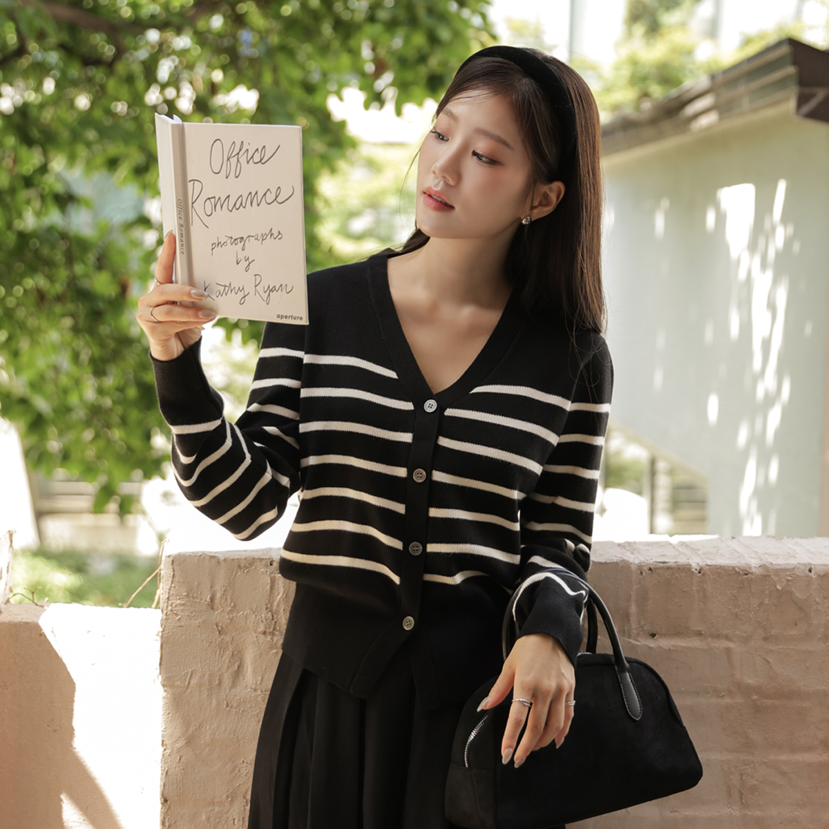 Soft Stripe Cardigan Knit