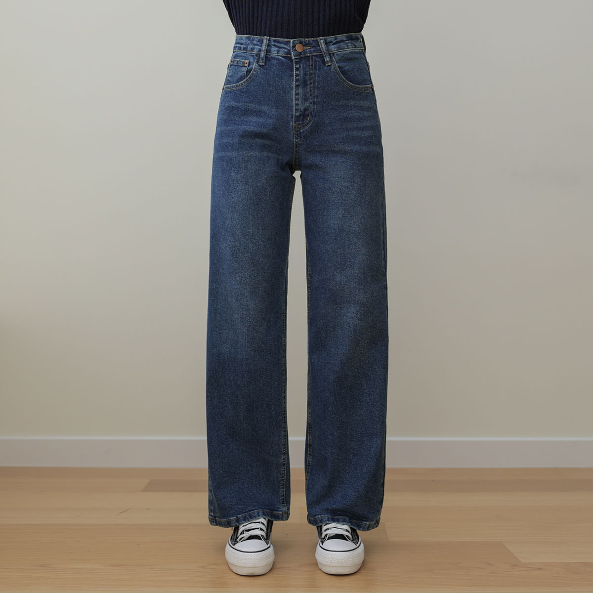 Weekly Tantan Fit Wide Denim Pants