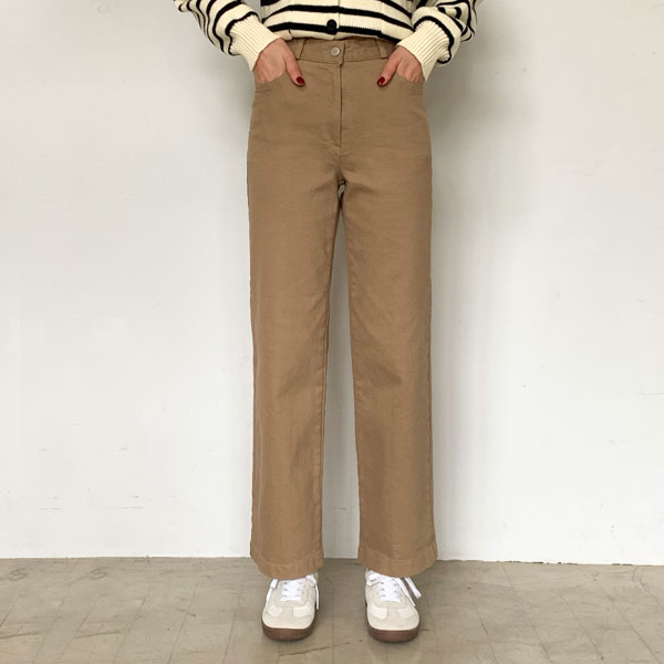 <font color="bb4b57"><b>Limited quantity SALE</b></font><br> Storm Wide Cotton Napping Slacks Pants (SL)