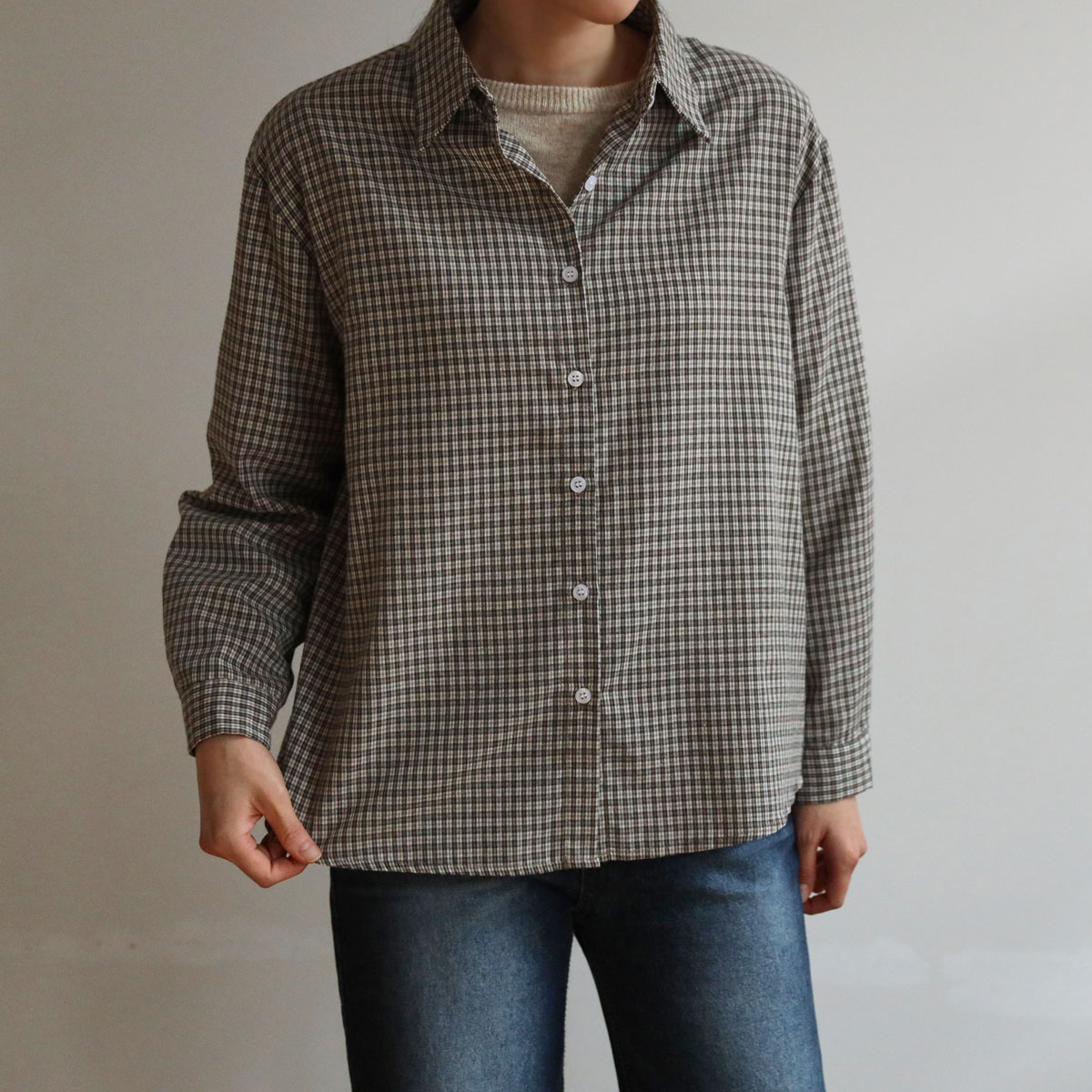 Benny Check Boxy Fit Shirt