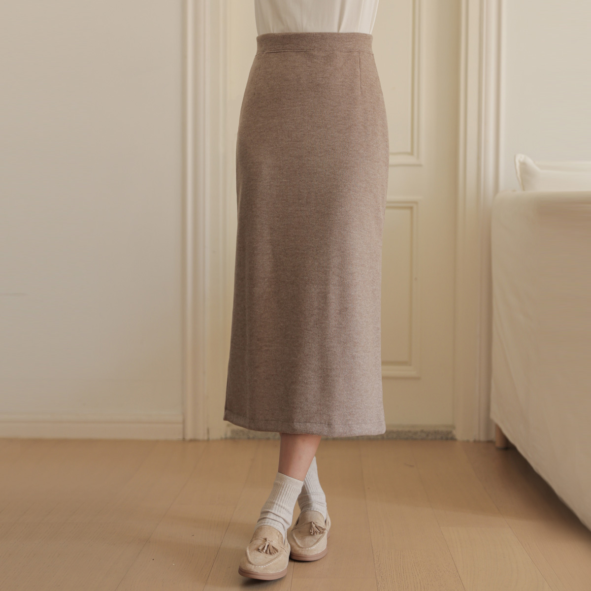 <font color="#810100"><b>[Made]</b></font> Life item warm wool knit Rong skirt