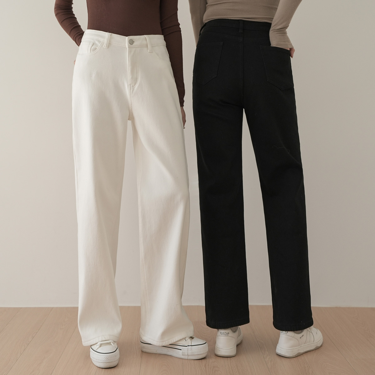 Softly ribbed cotton pants