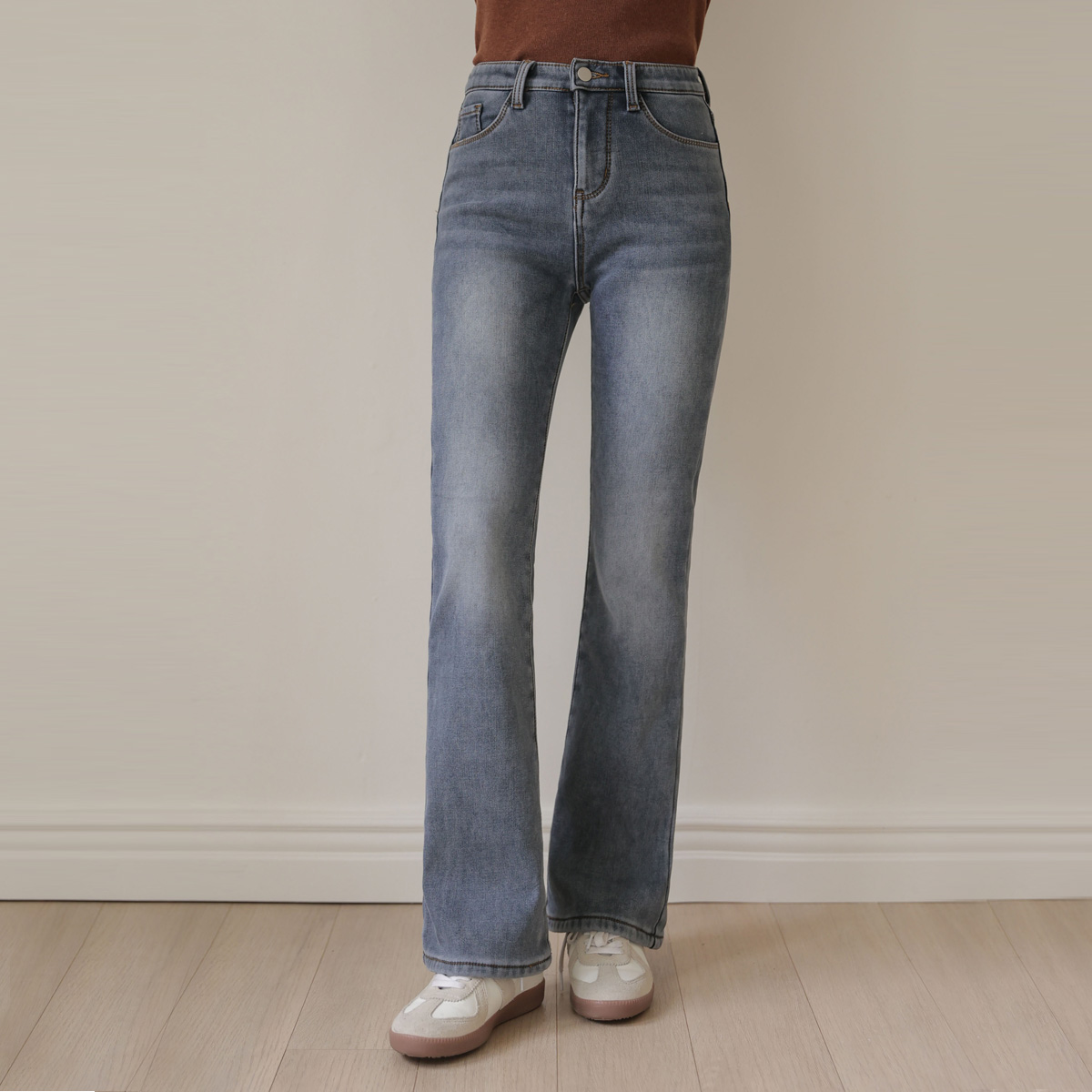 2TYPE Premium Fleece Bootcut Denim Pants