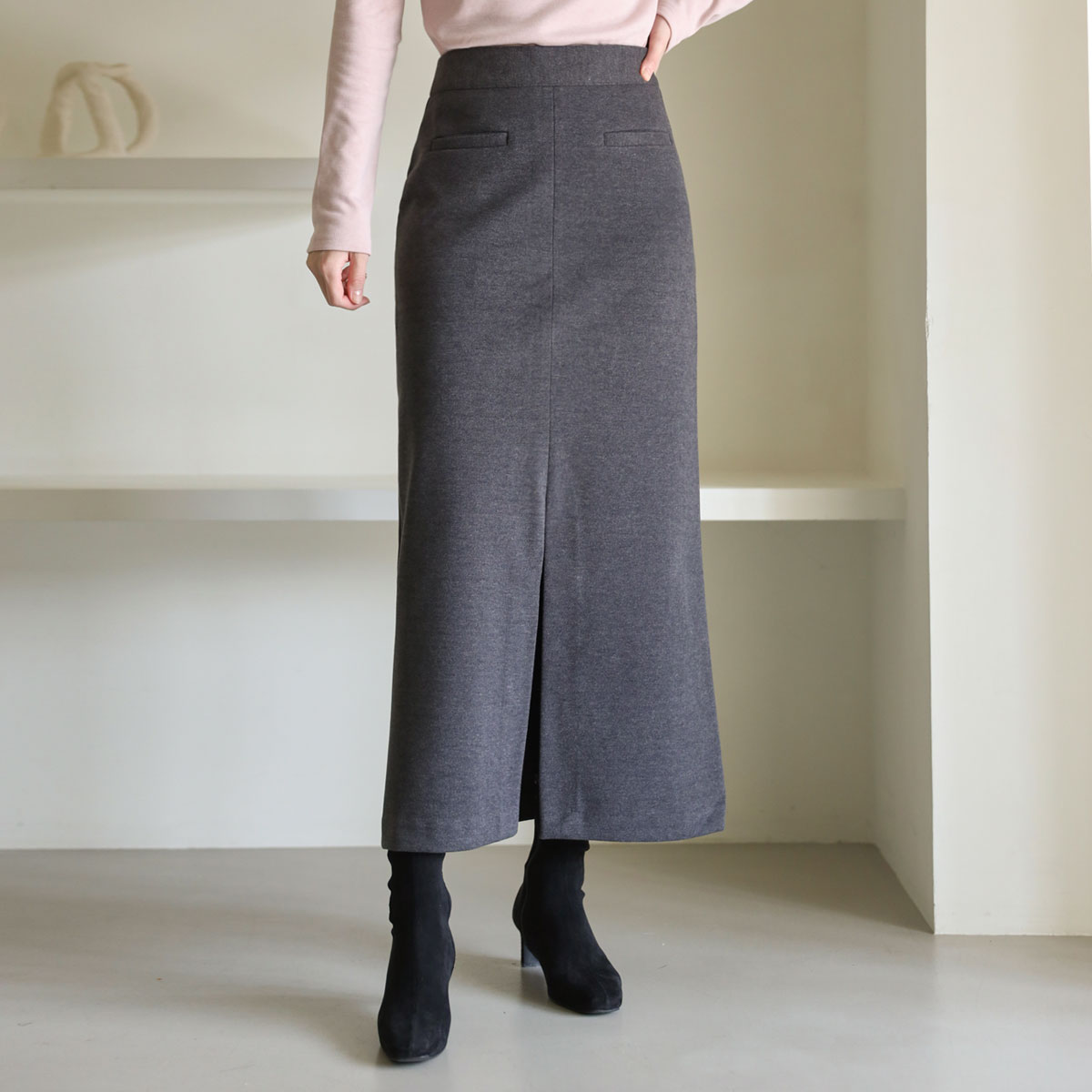 Warm fleece pocket front team Rong skirt (SL)