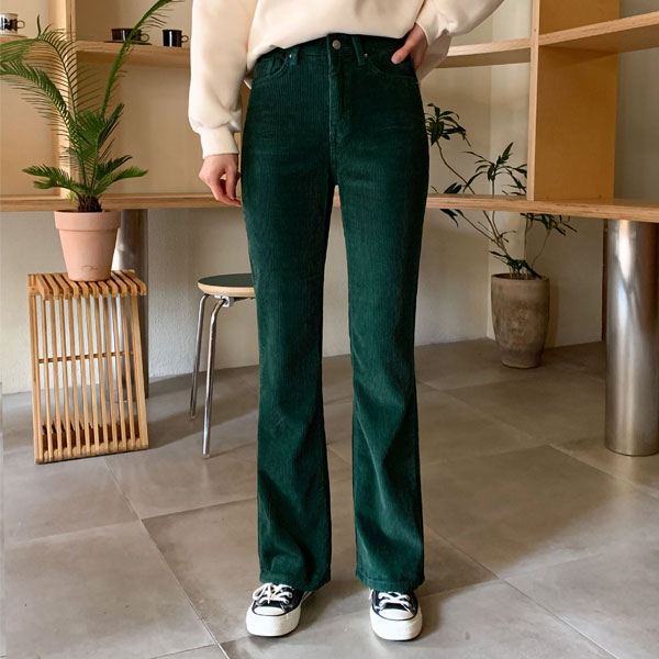 Renée Corduroy Semi-Bootcut Pants (SL)