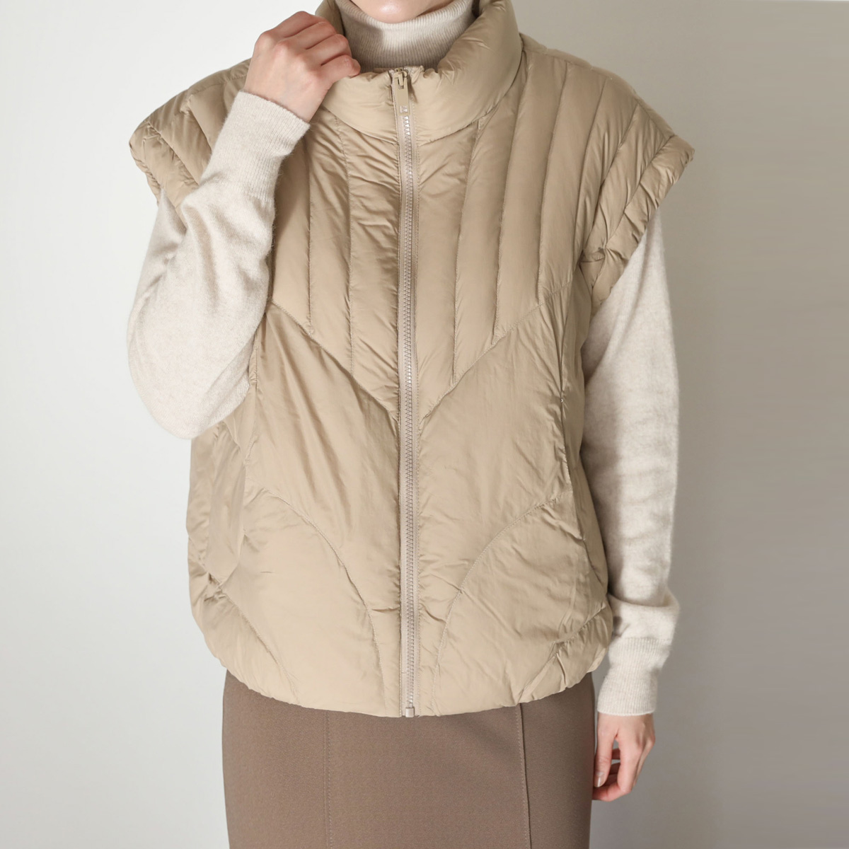 Soft touch down padded vest