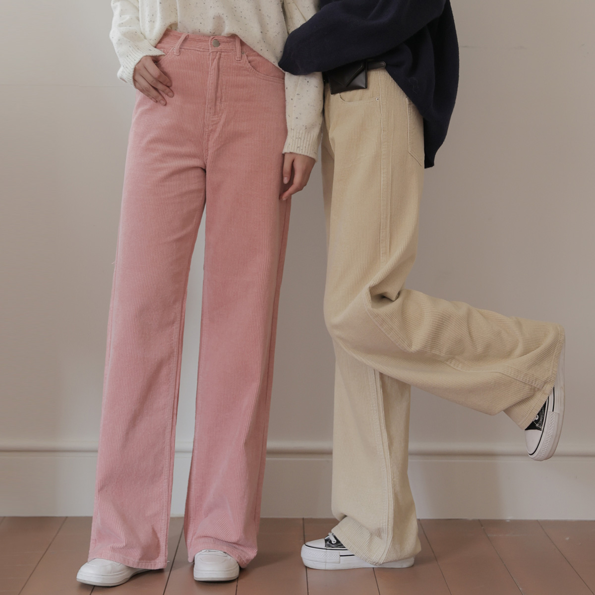 3TYPE Wide fit corduroy pants