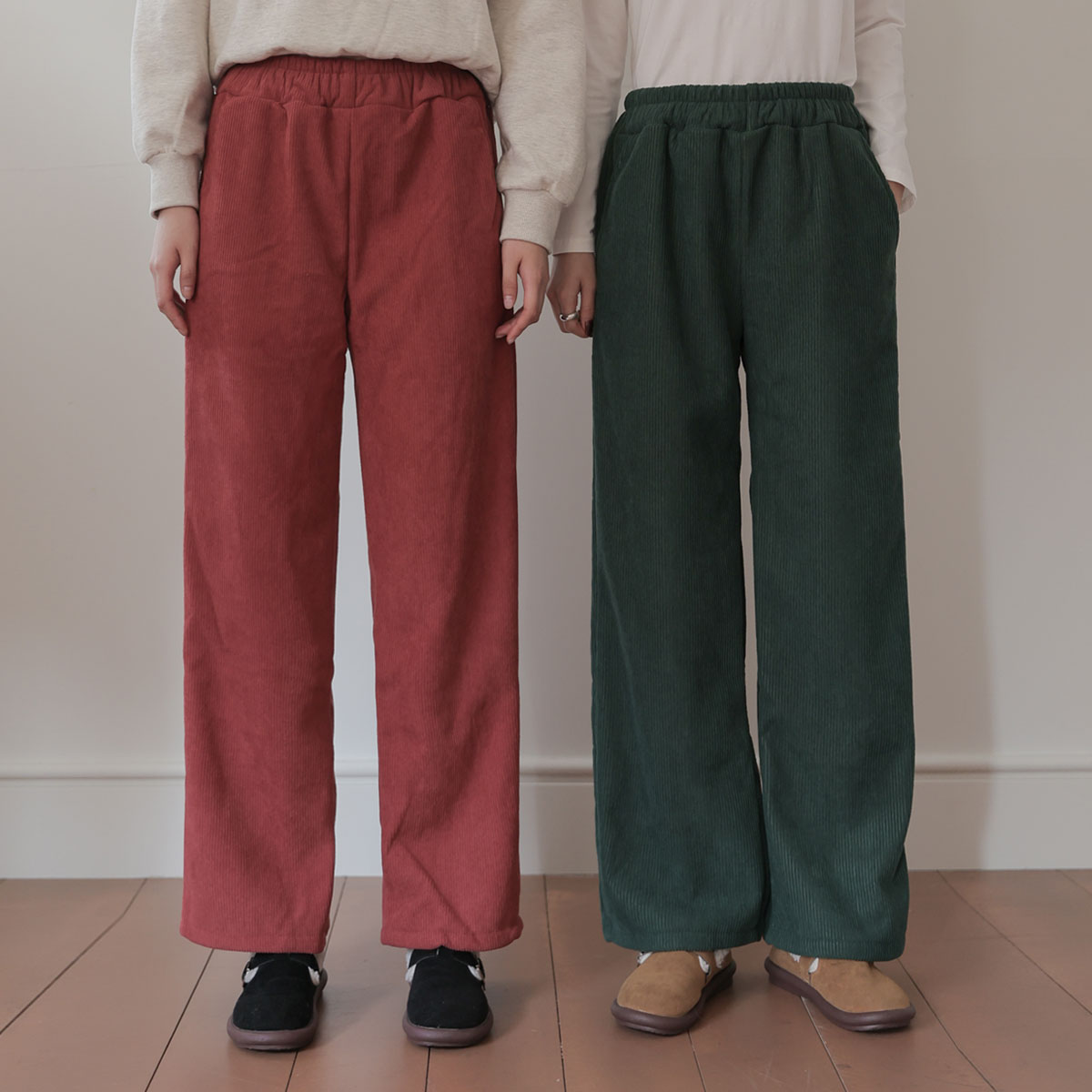 With Daily Banding Corduroy Pants (F-XL)