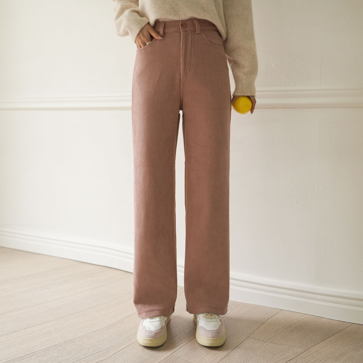 3TYPE Winter Mink Fur Corduroy Pants (S-2XL)