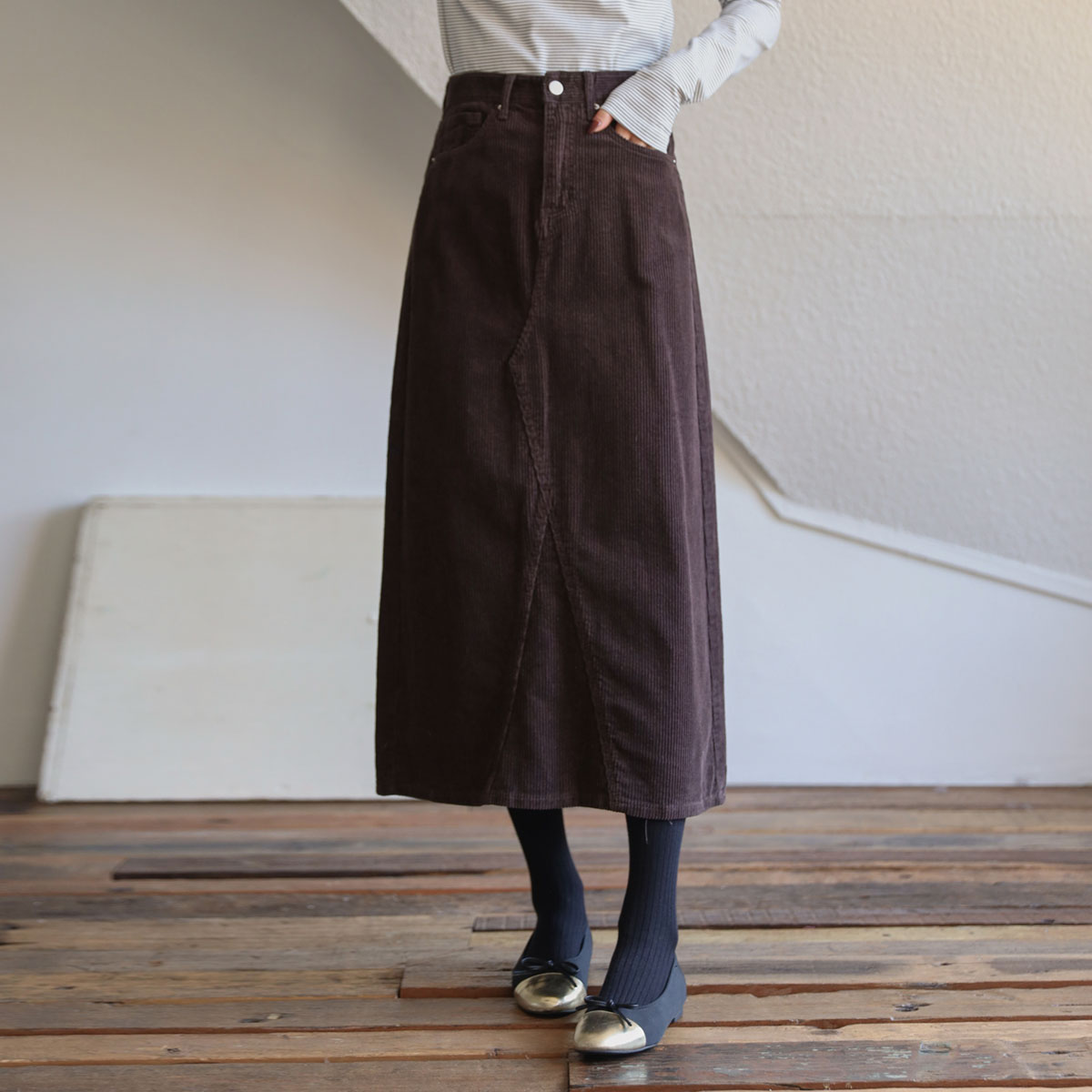 Jojo Maxi Corduroy Skirt (S-2XL)