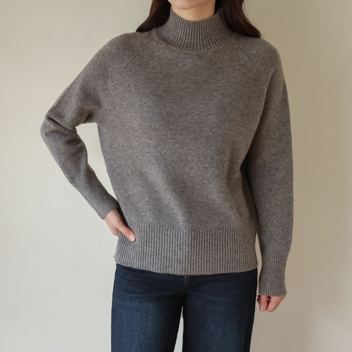 Basic Soft Cashmere Half Polar Knit