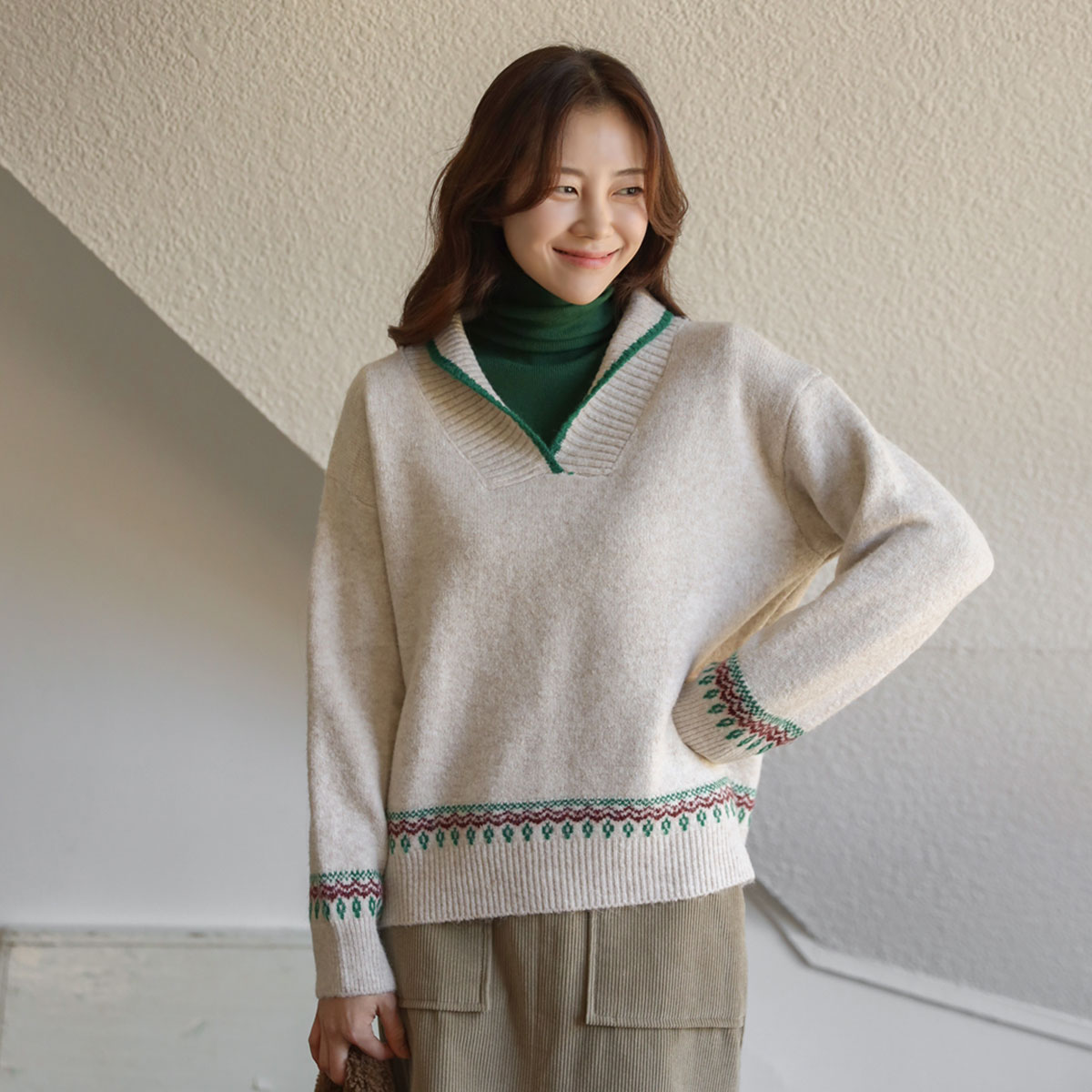 Mary Shawl Wool knit