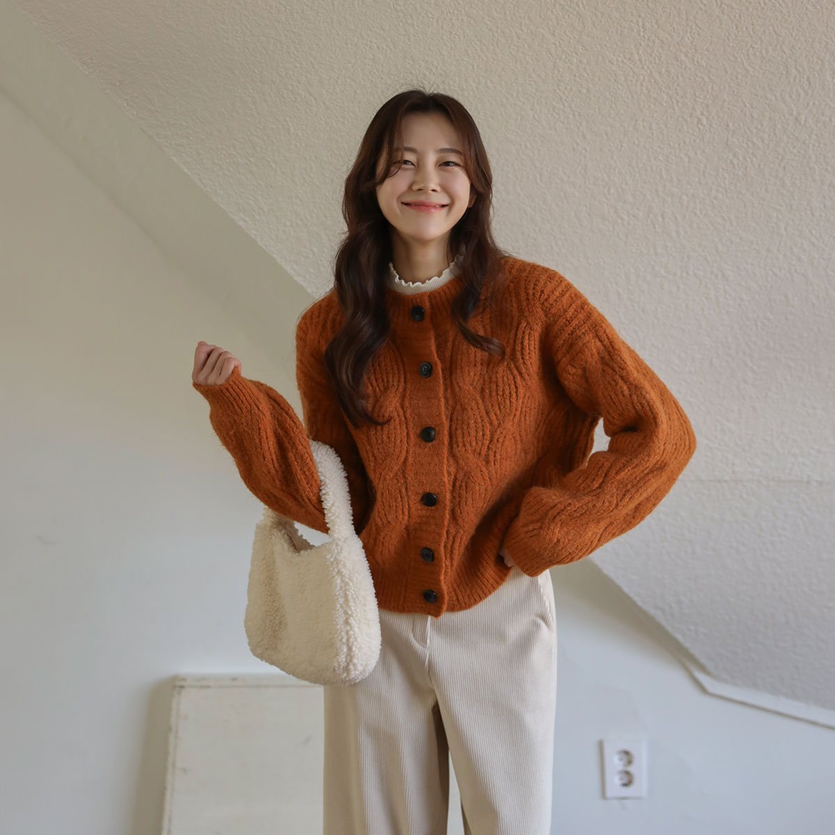 Mongle Wave Knit Cardigan