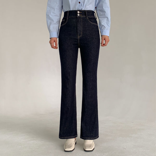 2TYPE Soft Soft Two Button Bootcut Denim Pants (S-XL)