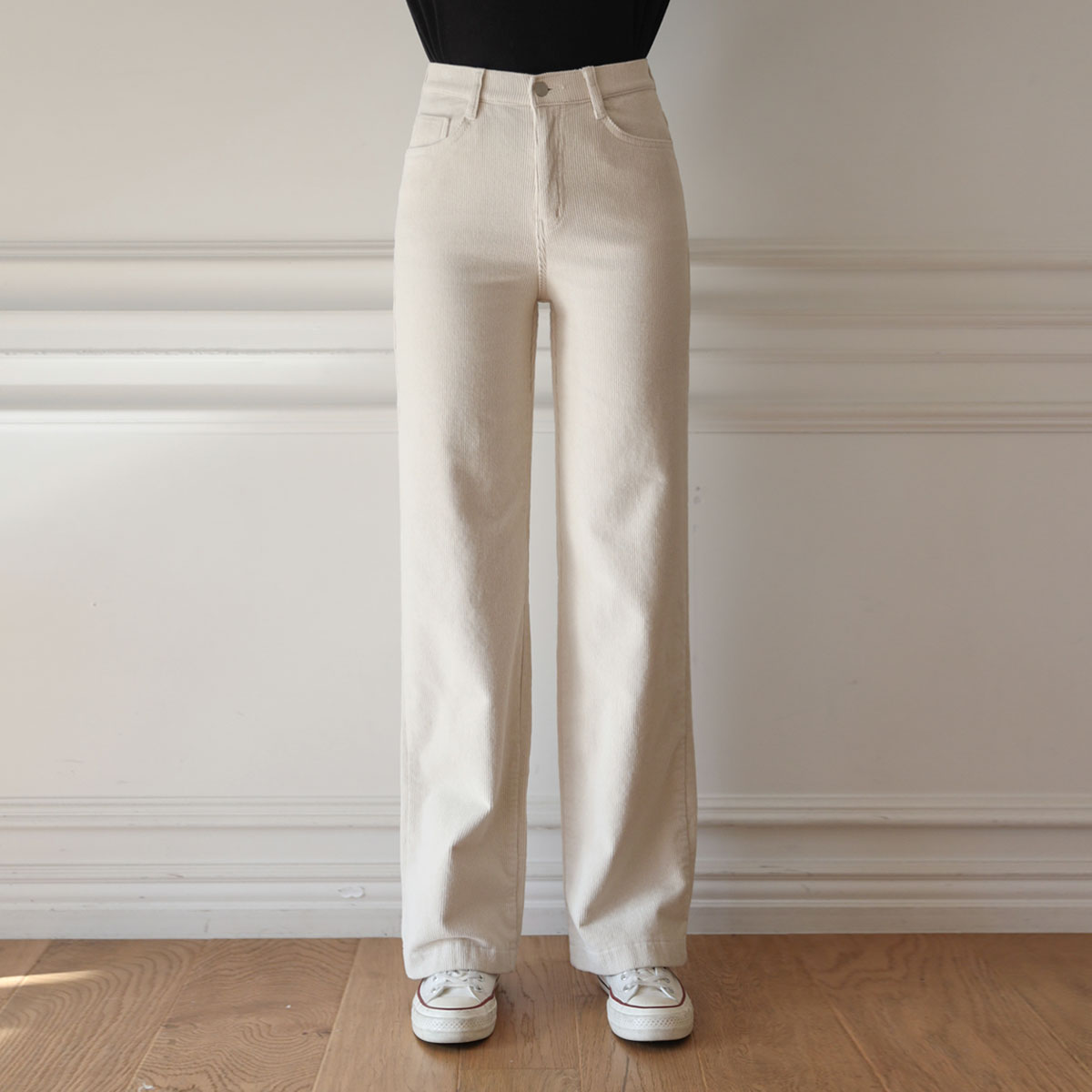 <font color="bb4b57"><b>[Limited-time discount]</b></font> Warm fleece straight corduroy pants (SL)