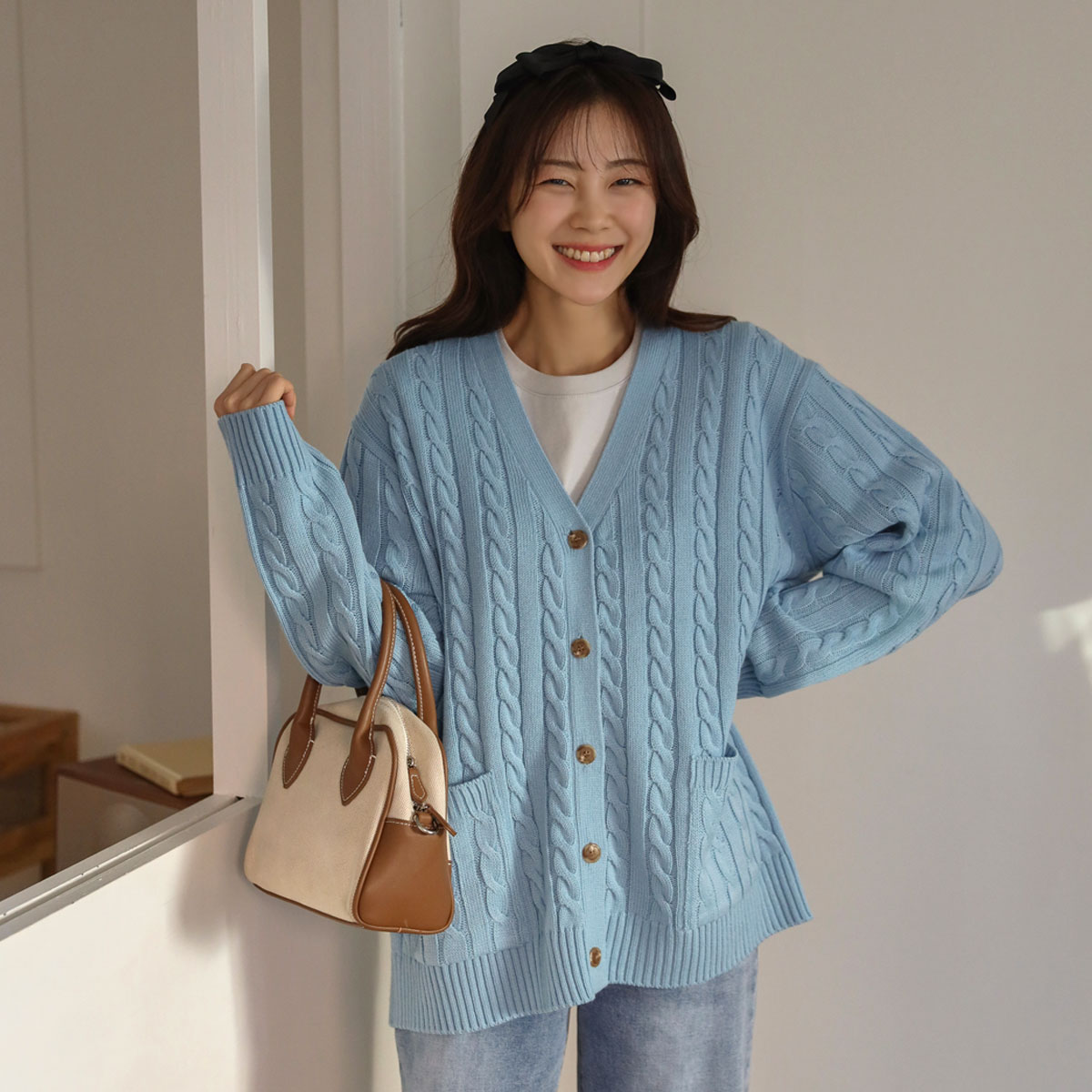 Cloud Cable Loose Fit Cardigan